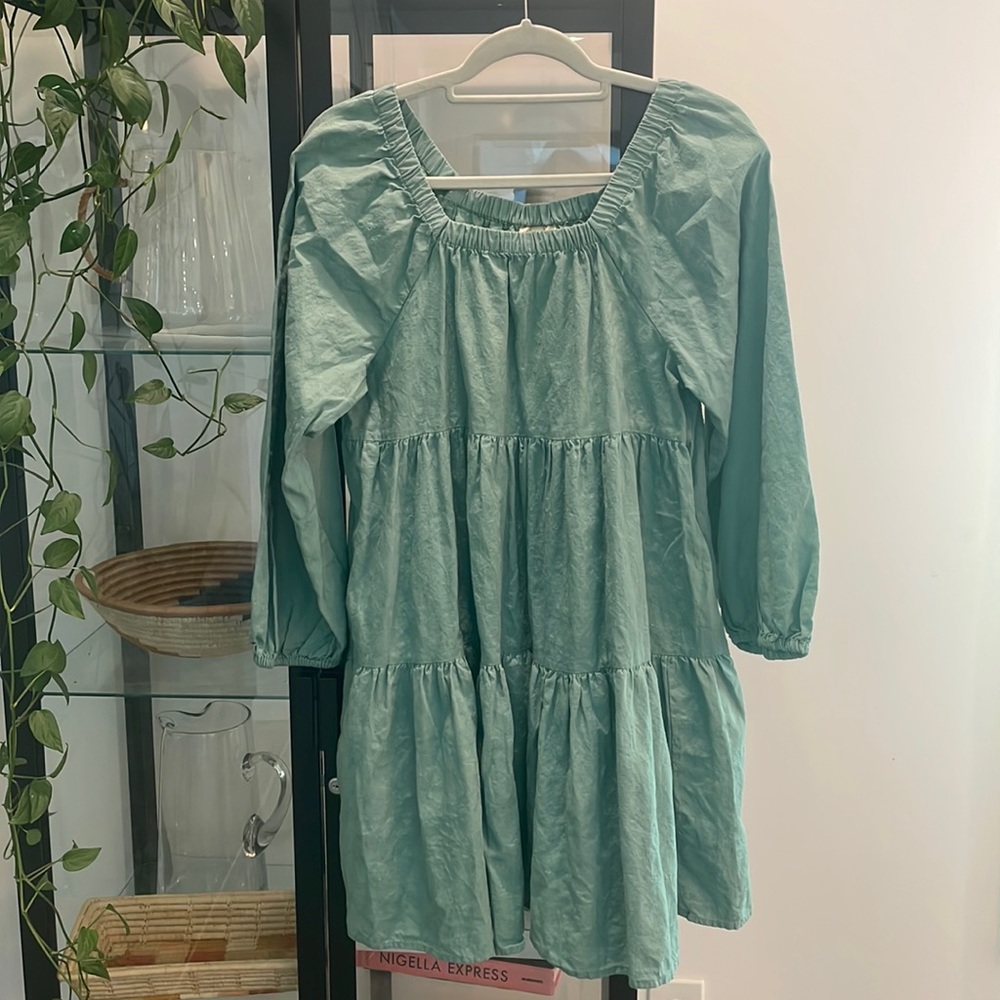 Universal Thread long sleeve sage green dress.